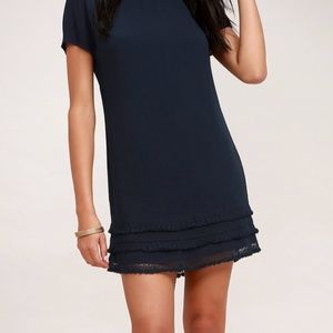 Navy blue  shift dress NWT